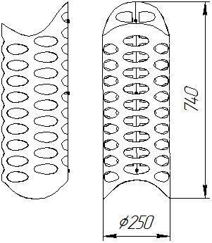 Сетка для камней Grill'D  Aurora L-740 мм Сетка для камней Grill'D  Aurora L-740 мм