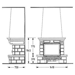Каминная облицовка Supra Segur