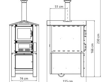 Садовая печь Sunday Premium 100 Садовая печь Sunday Premium 100