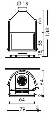 Каминная топка Edilkamin Idro 50 Каминная топка Edilkamin Idro 50
