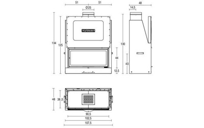 Каминная топка Piazzetta MA 263 SL Каминная топка Piazzetta MA 263 SL