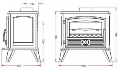 ПЕЧЬ-КАМИН Invicta SAMARA NEW