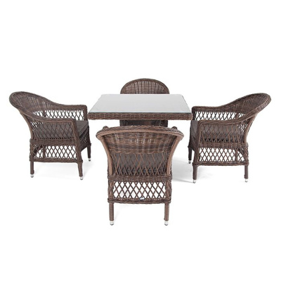 Обеденная группа 4SIS Сицилия Цвет: коричневый Обеденная группа 4SIS Сицилия Цвет: коричневый