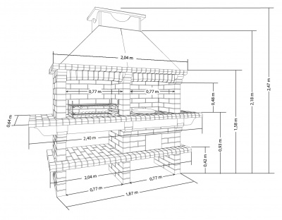 Кирпичное барбекю АРИСТОКРАТЪ 725 Кирпичное барбекю АРИСТОКРАТЪ 725
