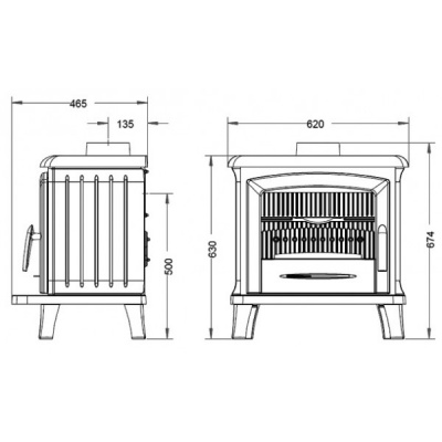 ПЕЧЬ-КАМИН Invicta NORIK NEW