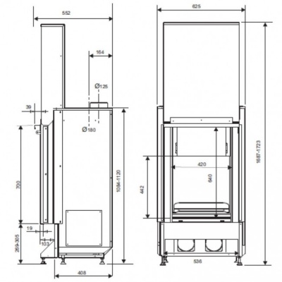 Каминная топка Supra FV-51