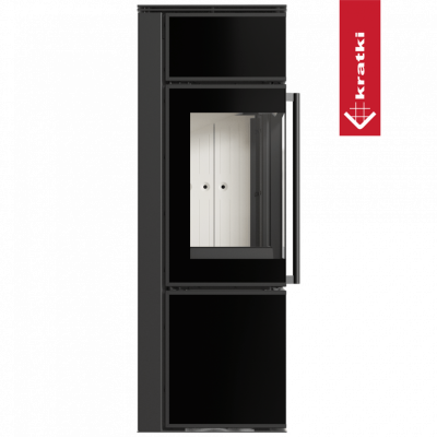 Печь Kratki Pro TORA/S 8 кВт, чёрное стекло Печь Kratki Pro TORA/S 8 кВт, чёрное стекло