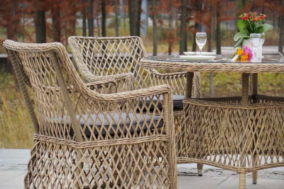 Обеденная группа 4SIS Доппио Цвет: соломенный