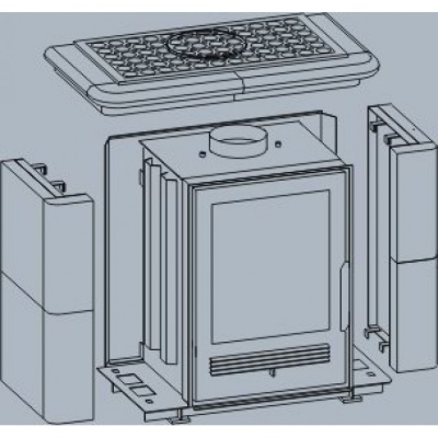 Печь-камин ABX Bavaria K (табак)