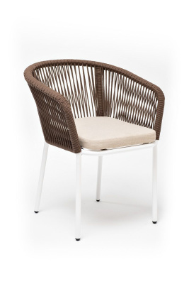 Стул из роупа 4SIS Марсель Цвет: белый, коричневый, бежевый Стул из роупа 4SIS Марсель Цвет: белый, коричневый, бежевый