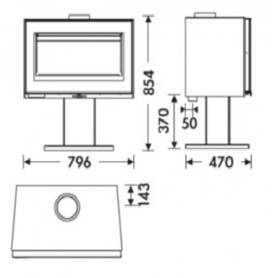 Печь-камин Panadero Maja