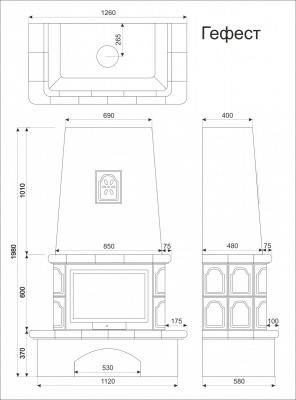 Облицовка Гефест Ваниль Облицовка Гефест Ваниль