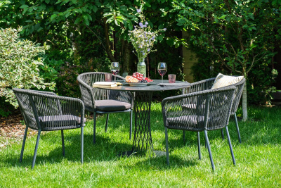 Обеденный стол 4SIS Диего Ø120 Цвет: серый гранит Обеденный стол 4SIS Диего Ø120 Цвет: серый гранит