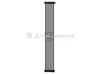 Радиатор труб. Zehnder Charleston 2180, 06 сек.1/2 бок.подк. RAL9017matt (9217) (кроншт.в компл)