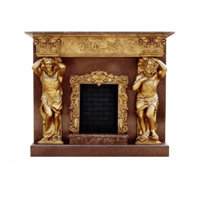 Мраморный биокамин Барокко
