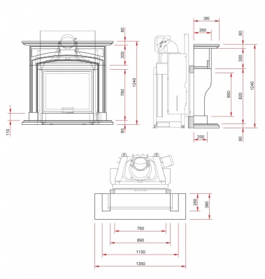 Мраморный камин Schmid N31 Oslo
