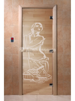 Дверь для саун DoorWood "Искушение прозрачная"