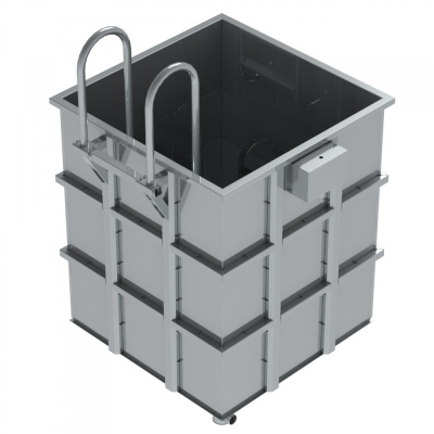 Купель из нержавеющей стали 1,3х1,3х1,5 Купель из нержавеющей стали 1,3х1,3х1,5