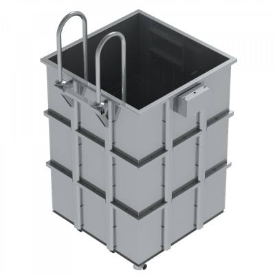 Купель из нержавеющей стали 1,3х1,3х1,8 Купель из нержавеющей стали 1,3х1,3х1,8