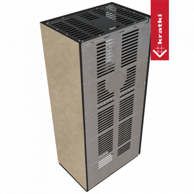 Каминокомплект FLOKI в облицовке FOKOS RENA, угловое стекло слева Каминокомплект FLOKI в облицовке FOKOS RENA, угловое стекло слева