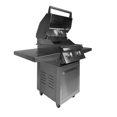 Газовый гриль B-Fire Kutuzov 2 (2 столика + тележка 55 см.), нерж. сталь