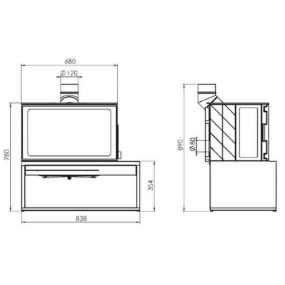 Печь Eco Minimal 50
