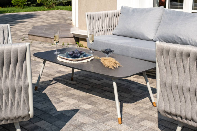 Журнальный стол 4SIS Верона 120 х 65 Каркас светло-серый муар, столешница серый гранит Журнальный стол 4SIS Верона 120 х 65 Каркас светло-серый муар, столешница серый гранит