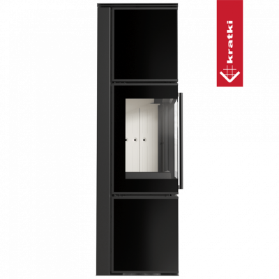 Печь Kratki PRO TORA/M 8 кВт, чёрное стекло Печь Kratki PRO TORA/M 8 кВт, чёрное стекло