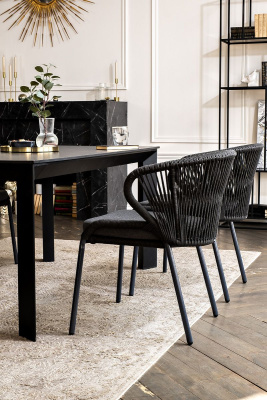 Обеденная группа 4SIS Венето 4-местная со стульями Милан Цвет: серый графит, темно-серый Обеденная группа 4SIS Венето 4-местная со стульями Милан Цвет: серый графит, темно-серый