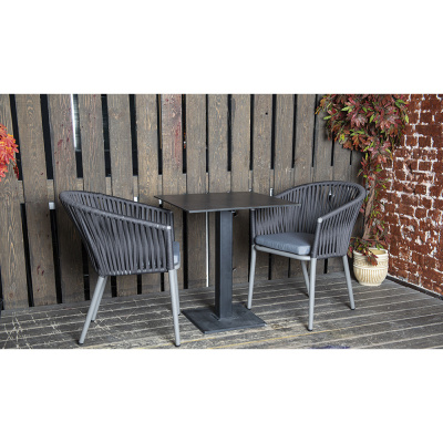 Стол 4SIS Каффе квадратный 80 Цвет: серый гранит Стол 4SIS Каффе квадратный 80 Цвет: серый гранит