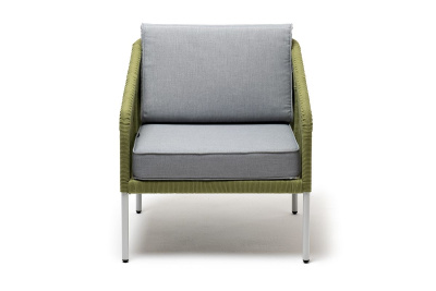 Кресло 4SIS Канны Цвет: светло-серый RAL7035, салатовый меланж, светло-серый