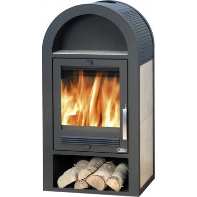 Печь-камин ABX Stockholm 8, с теплообменником