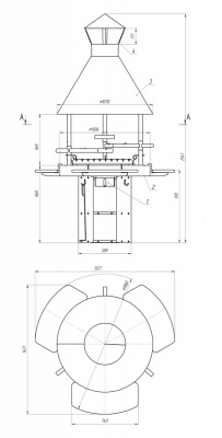 Гриль дровяной Fireline Basic 100