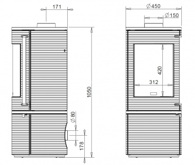 ПЕЧЬ-КАМИН Invicta ALTARA