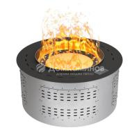 Электрокамин Airtone Vepo Round 600, чёрный матовый