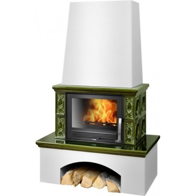 Печь-камин ABX LOMBARDIE (зеленый)