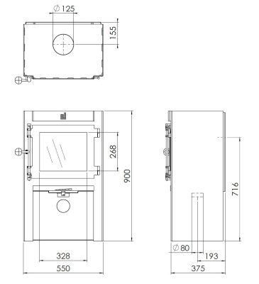 Печь Dik Geurts Jannik Medium High