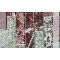 Дровяная печь Ферингер Уют-18 ПФ в облицовке Жадеит+Россо Леванте, до 18 м³ Дровяная печь Ферингер Уют-18 ПФ в облицовке Жадеит+Россо Леванте, до 18 м³