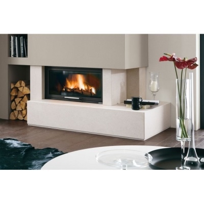 Каминная облицовка Palazzetti Dundee dx, Bianco Mediterraneo, под Monoblocco 16:9 front