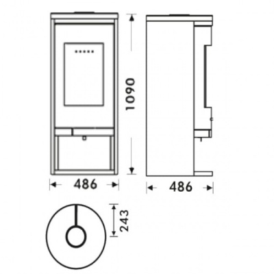 Печь-камин Panadero Sydney