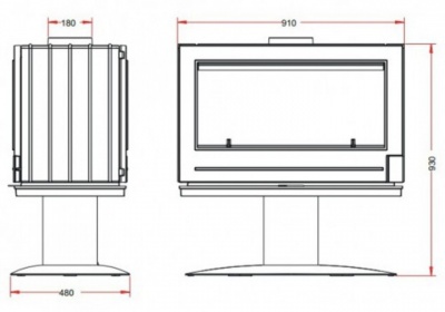 ПЕЧЬ-КАМИН Invicta NELSON