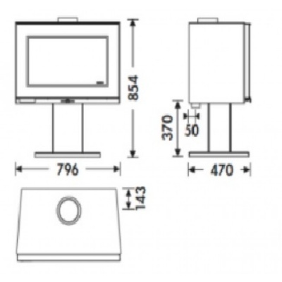 Печь-камин Panadero MAJA-S