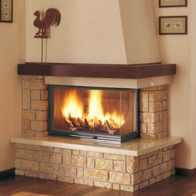 Каминная облицовка Palazzetti Martigny angolo dx 64 реверс.