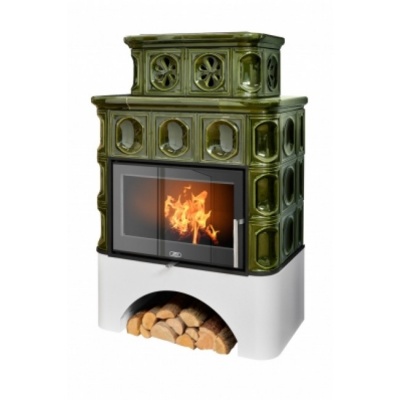 Печь-камин ABX KARELIE EXclusive (зеленый)