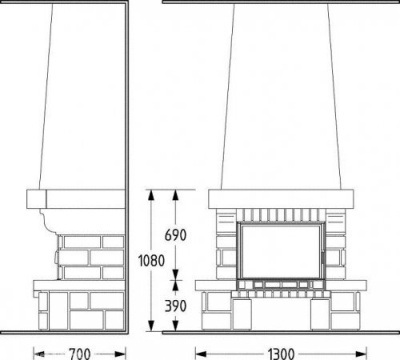 Каминная облицовка Supra Bergerac