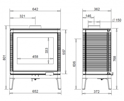 ПЕЧЬ-КАМИН Invicta KAZAN GA