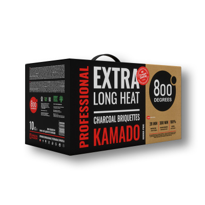 Угольные брикеты 800 DEGREES PROFESSIONAL, 10 КГ