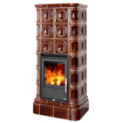 Печь-камин ABX KALEDONIE KPI, с допуском воздуха (коричневый)