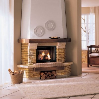 Каминная облицовка Palazzetti Courmayeur corner, под MBL 78 front