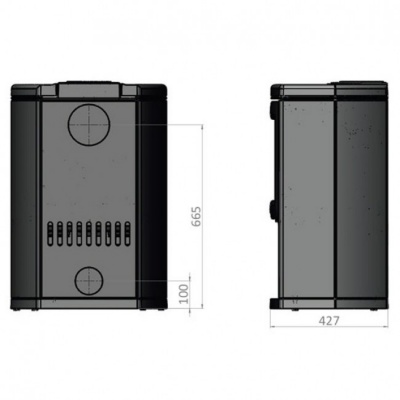 Печь-камин Keddy K700, черный